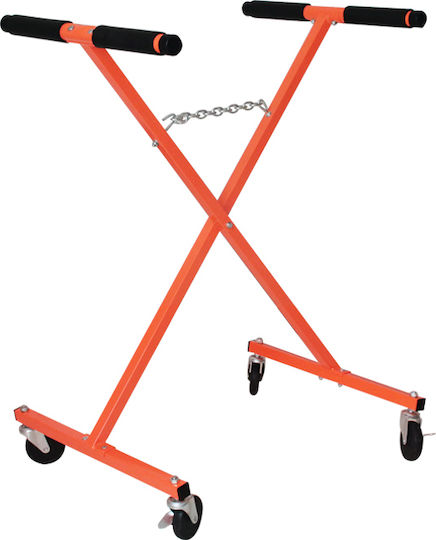 Maestro Maestro Art-0115 Door Support & Holding Stand Type X with Chain & Orange Wheels Up to 68kg Art-0115