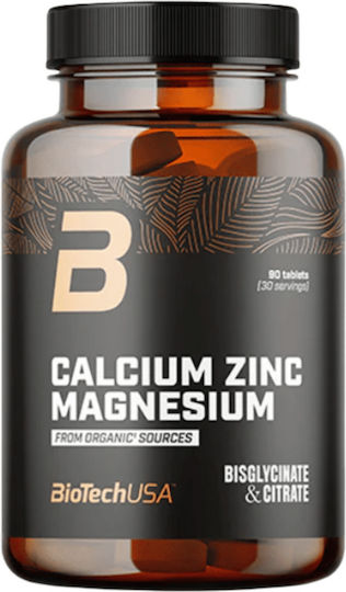 Biotech USA Calcium Zinc Magnesium 90 tabs