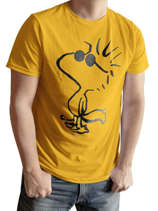 Peanuts Woodstock T-shirt Gold Pnc-1-pn002-h71-gd