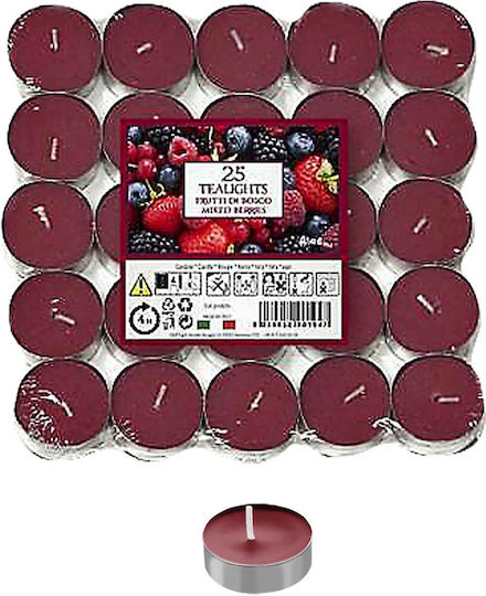 HOMie Aromatic Tealights In Burgundy Colour 25 Pieces