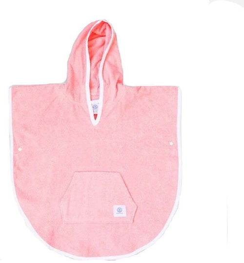 Kid's Beach Poncho Protection Summer Pink 3-8 Years