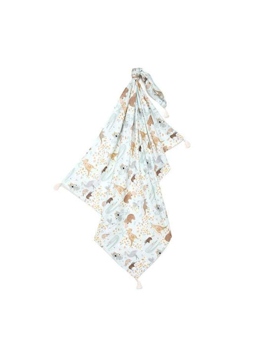 La Millou Bamboo Pânză de Înfășat Albastru deschis 100x120εκ.
