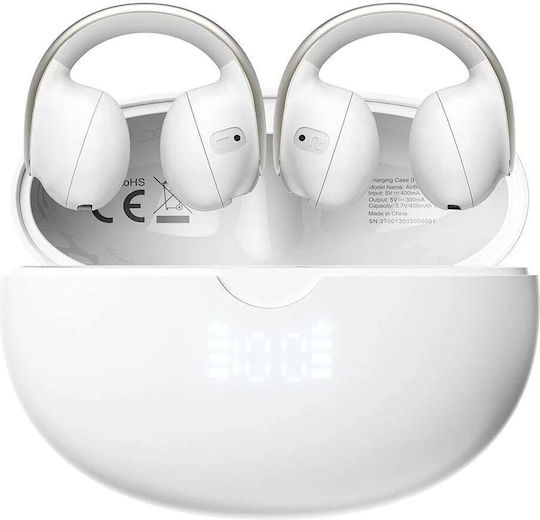 BlackView Airbuds 13 Bluetooth Handsfree Ακουστικά με Αντοχή στον Ιδρώτα και Θήκη Φόρτισης Λευκά