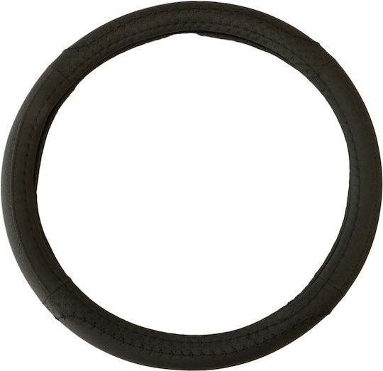 Eco Leather Steering Wheel Cover Black 37-39 Cm Umbrella