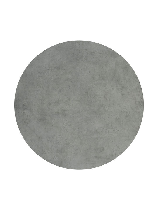 HomeMarkt Round Table Surface made of Particleboard Cement 70x70x1.2cm HM5842.32 1pcs