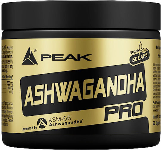 Peak Nutrition Ашваганда Про KSM-66 500мг 60 Капсули
