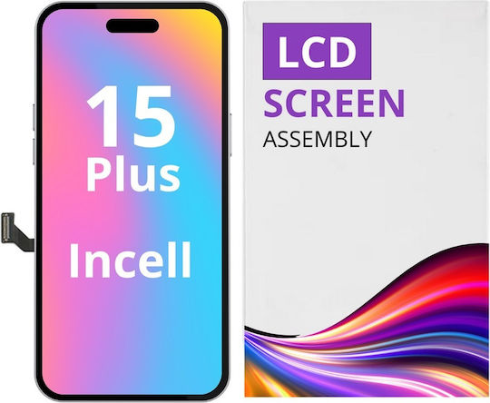 Οθόνη με Μηχανισμό Αφής για iPhone 15 Plus (Μαύρο)