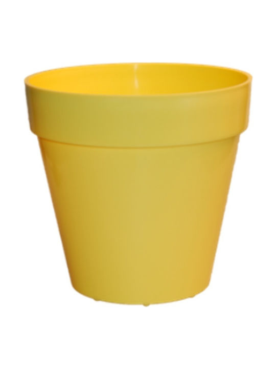 Sic Plast Deco Pot Yellow 14x14x13cm.
