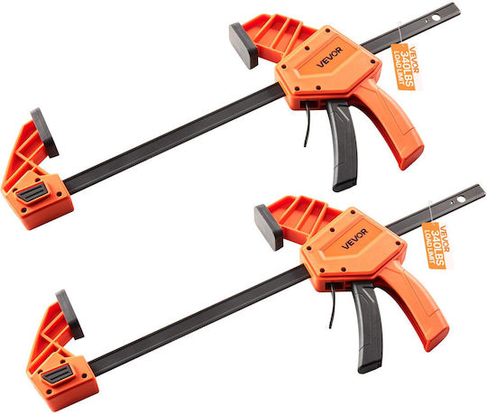 Vevor Bar Clamps Woodworking 2-Pack 30.48 Cm One-Handed Clamp Spreader 154kg
