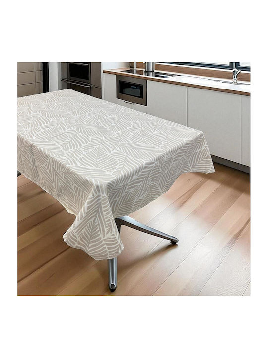 Linea Home Τραπεζομάντηλο Λινό Palm Μπέζ 140x18...