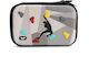 Yolo Pencil Case with 2 Compartments Black Various Designs/Colours