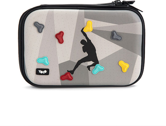 Yolo Pencil Case with 2 Compartments Black Various Designs/Colours