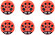 Kikkerland Κλιπ Τσάντες Ladybug Σετ 6 Τεμ