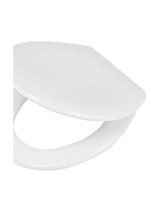 TIGER Plastic Soft Close Toilet Seat White 37.5cm