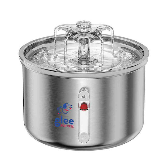 Glee Automatic Stainless Steel Water Fountain for Dog & Cat 2L 18.9x18.7x17cm