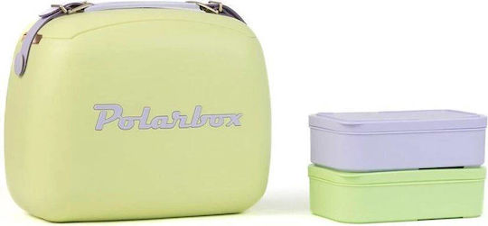Polarbox Pop Edition and 2 Food Containers Φορητό Ψυγείο 6lt Lime-Purple