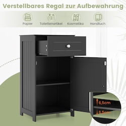 Costway Badezimmerschrank B43xT34xH77cm Schwarz