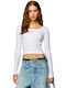 Women's Blouse Long Sleeve White