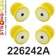 Polyurethane Bushes Rear Axle Strongflex Sport Audi S3 TT 96-03 Seat Leon 1M Cupra 4x4 Skoda Octavia 1 4x4 4 Pcs 226242A