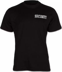 Mil-tec T-shirt Double Print 'security'-κοντομάνικη Μπλούζα T-shirt Security 01-black-μαύρο
