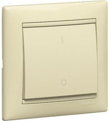 Legrand Valena Стенен превключвател Осветление Двойна Екрю