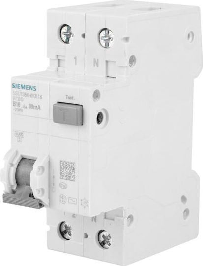 Siemens Двуполюсен Релсов превключвател 16Спецификация
