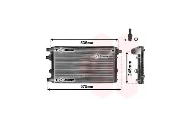 Car Water Radiator for Fiat Seicento