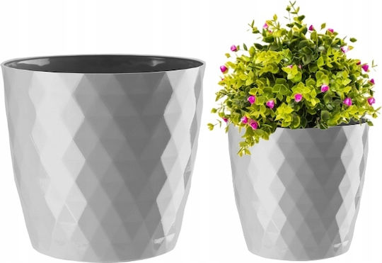 Galicja Γλάστρα Πλαστική Gray 16x14.5εκ.