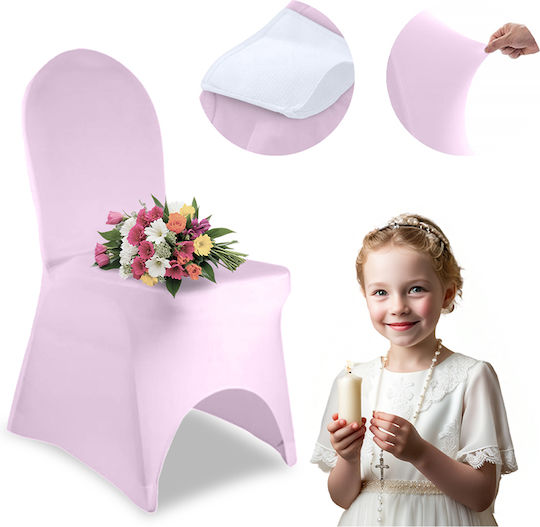 Meble odNowa Ελαστικό Κάλυμμα Καρέκλας Pink 100cm