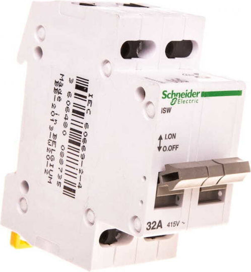 Schneider Electric Dreipolig Schienenumschalter 415V 32A