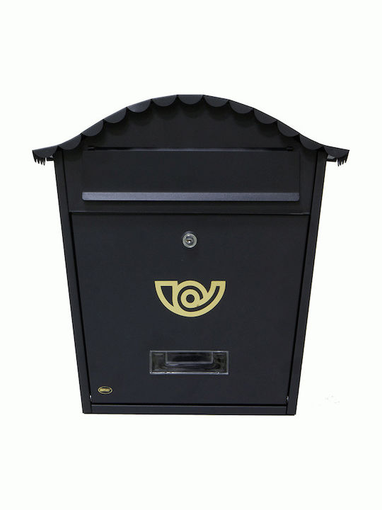 Amig Cutie Poștală pentru Exterior Metalic în Culoarea Negru
