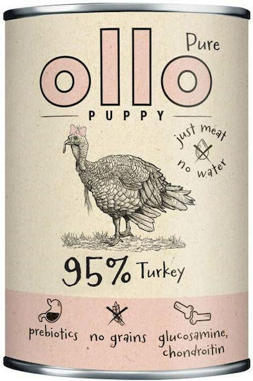 Wet Food for Puppies with Turkey Gluten-Free 850gr
