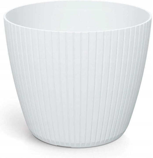 Prosperplast Flower Übertopf Kunststoff Weiß 13.8x11.5εκ.