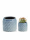 Polnix Planter Ceramic Blue 15x13cm.