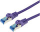 Logon Professional Patch Cable Sf Utp 1m Cat5e Purple Tcr55ss010v