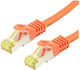 Professional Patch Cable Logon S/FTP AWG26 LSOH 0.5m Cat6a 500MHz Orange TCR6ASS005O