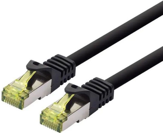 Logon Pro Patchcord Sftp Awg26 Lsoh 1.5m Cat6a 500mhz Black Tcr6ass015bl