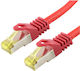 Professional Patch Cable Logon Sftp Awg26 Lsoh 10m Cat6a 500mhz Red Tcr6ass100r