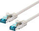 Cablu De Rețea Profesional Logon SF UTP 0.3m Cat.5e Ivoire TCR55SS003I