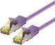 Professional Patch Cable Logon Sftp Awg26 Lsoh 10m Cat6a 500mhz Purple Tcr6ass100v