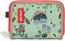Hello Hossy Kids Wallet with Zipper Black Hello Hossy Kids Wallet with Zipper Black