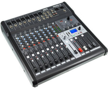 HPA Mixer Digital 10 Canale Cu Putere Fantomă Și 20 Intrări XLR Și Bluetooth