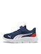 Ac+ Ps Kids Sneakers with Hoop & Loop Closure Blue