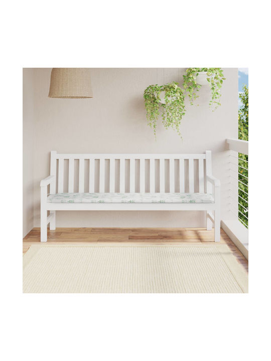 vidaXL Garden Bench Cushion Leaf Pattern 50x180cm