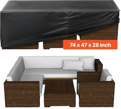 Vevor Wasserdichtes Schutzcover Für Sofa FXJJZNJB7447OQS90001V0 188x120x71cm In Schwarz