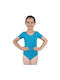 Kids' Dancewear Short Sleeve Ballet Bodysuit Children's Plc1004 Turquoise Xs