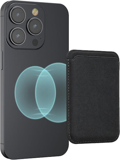 KWmobile MagSafe Kartenetui in Schwarz Farbe