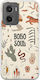 Boho Soul Motorola Moto G05 Гъвкав TPU Прозрачен Силикон