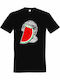 Унисекс T-shirt Свободна Палестина Дизайн с диня и Кефия Черно