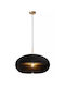 Lucide Lightning Pendant Light Black 52x52x180cm